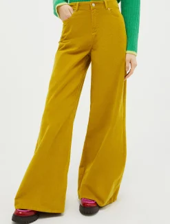 Velvet palazzo trousers