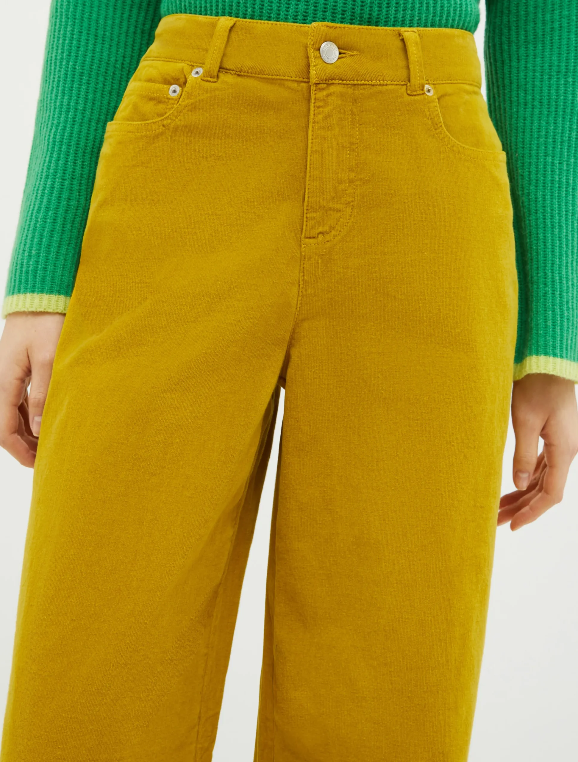 Velvet palazzo trousers