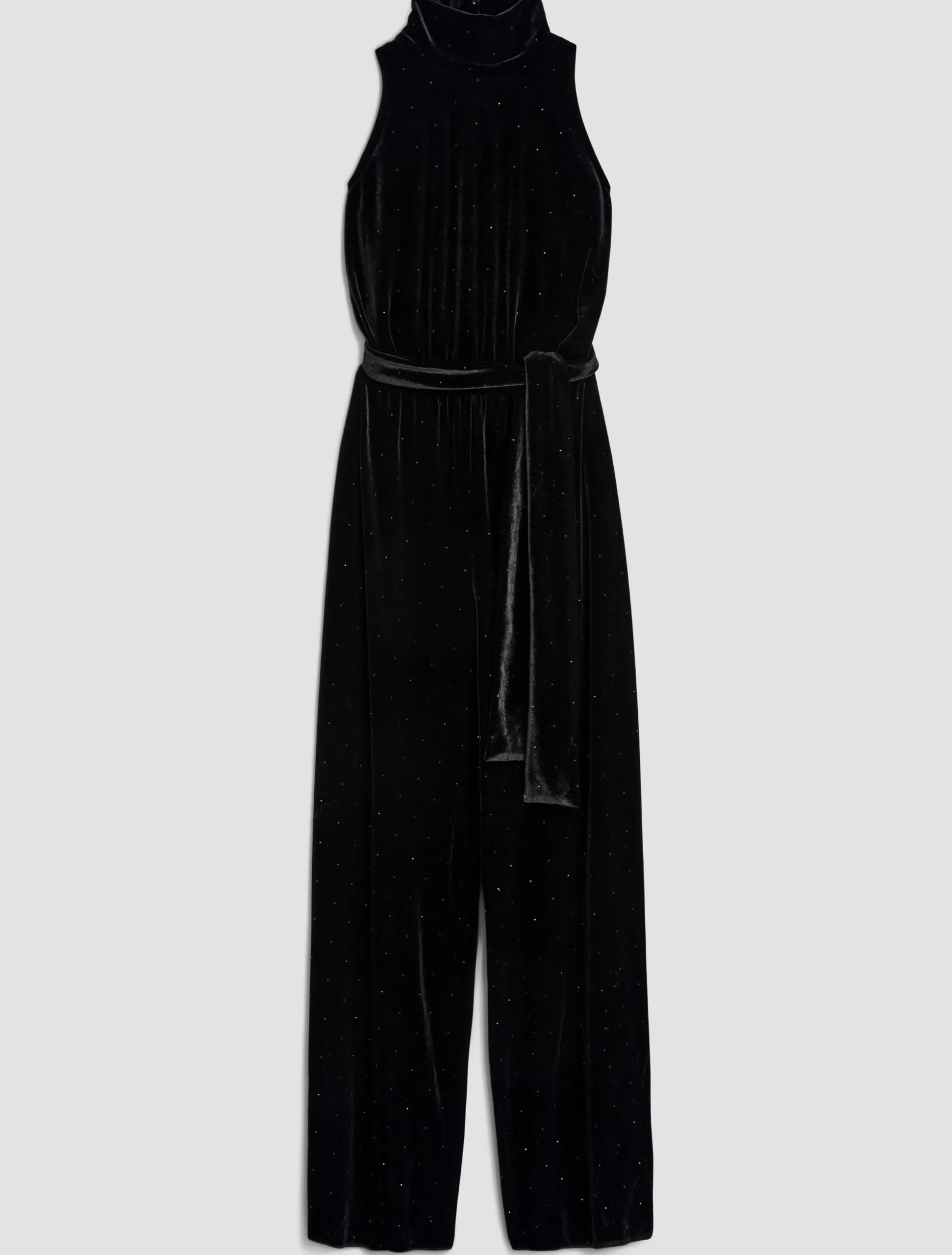 Velvet-jersey jumpsuit