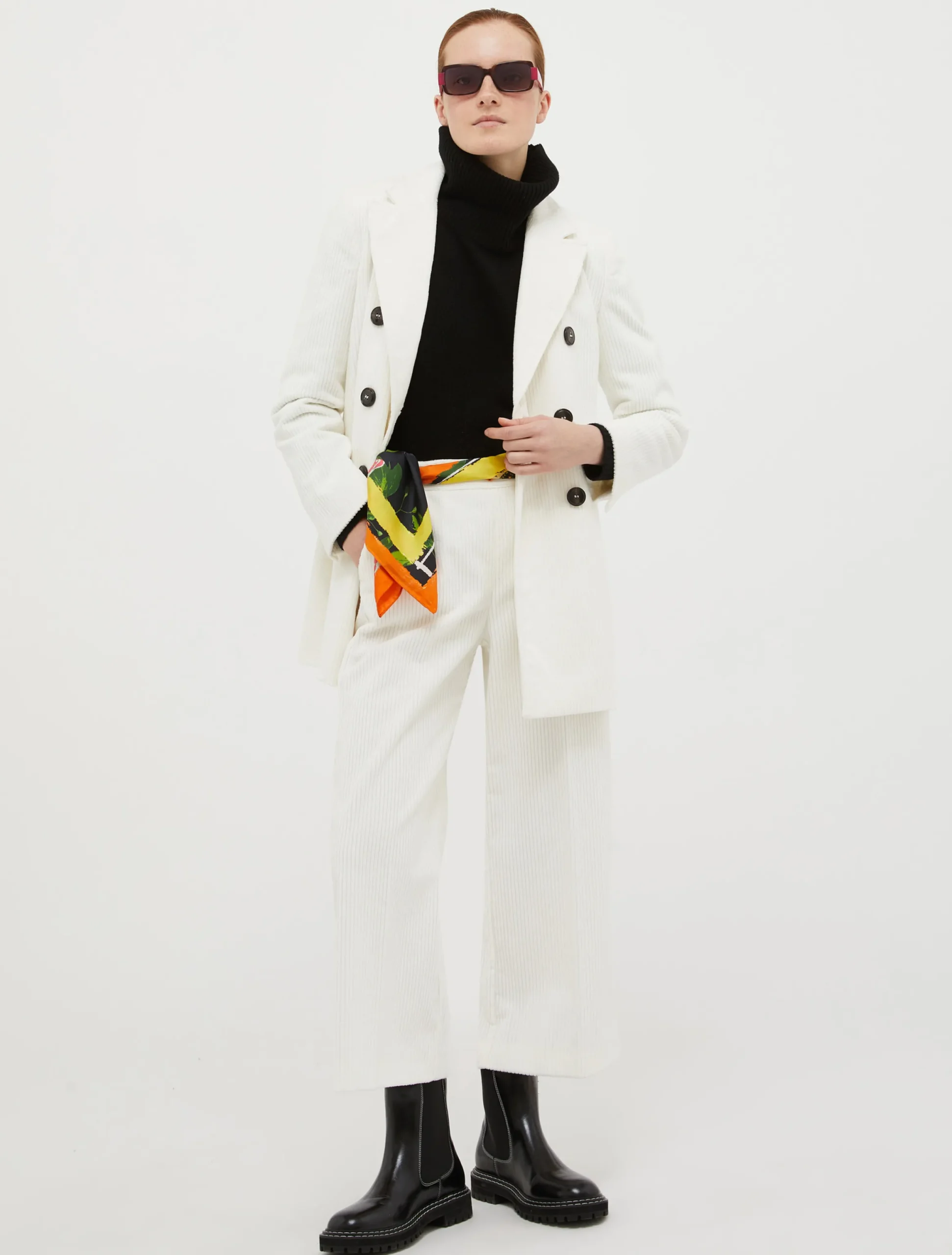 Wide corduroy trousers