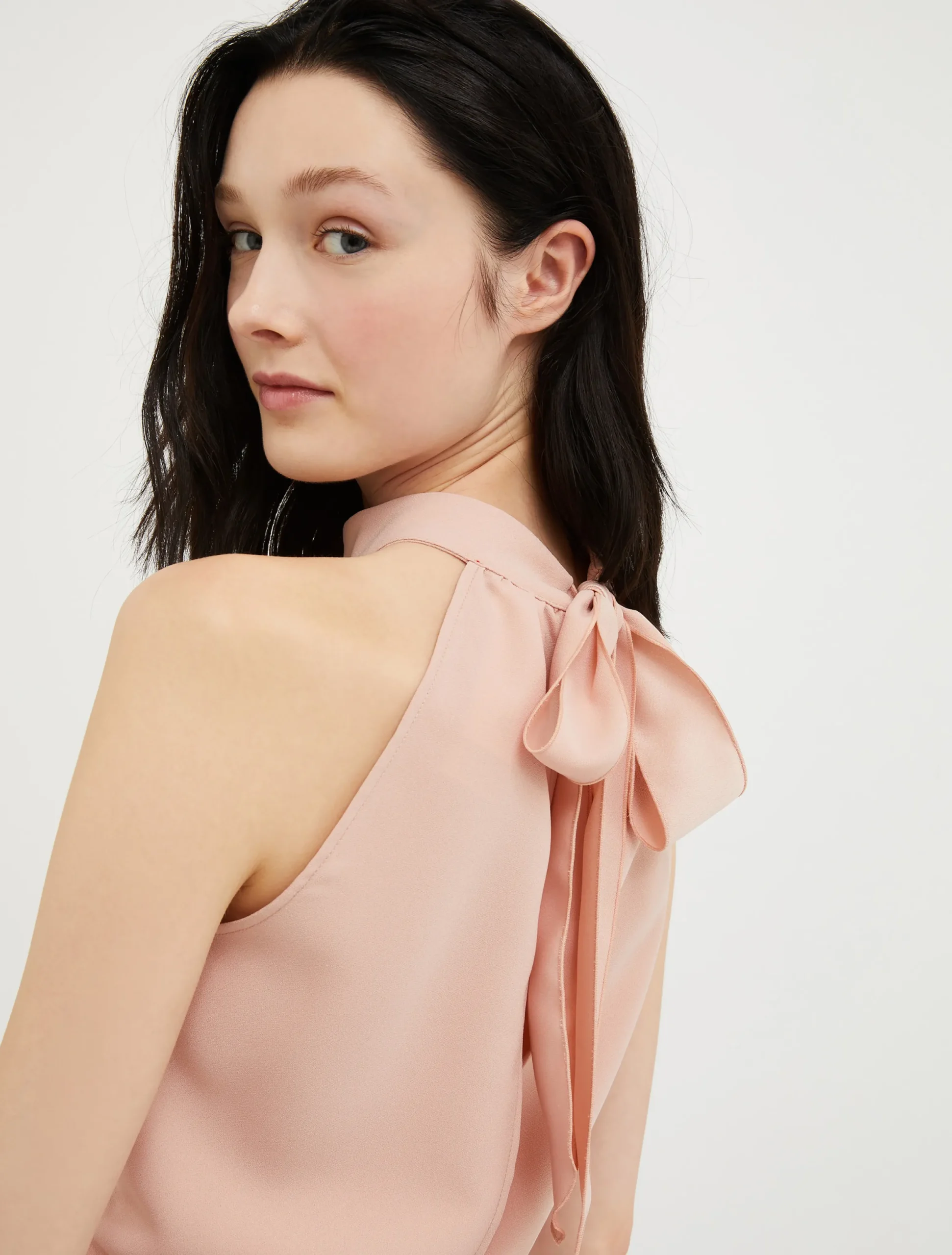 Wide-leg envers-satin jumpsuit