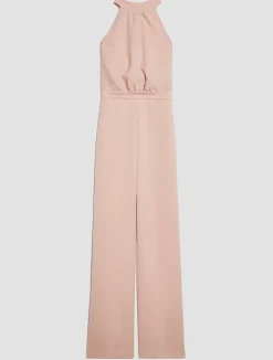 Wide-leg envers-satin jumpsuit