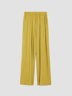 Wide-leg jersey trousers