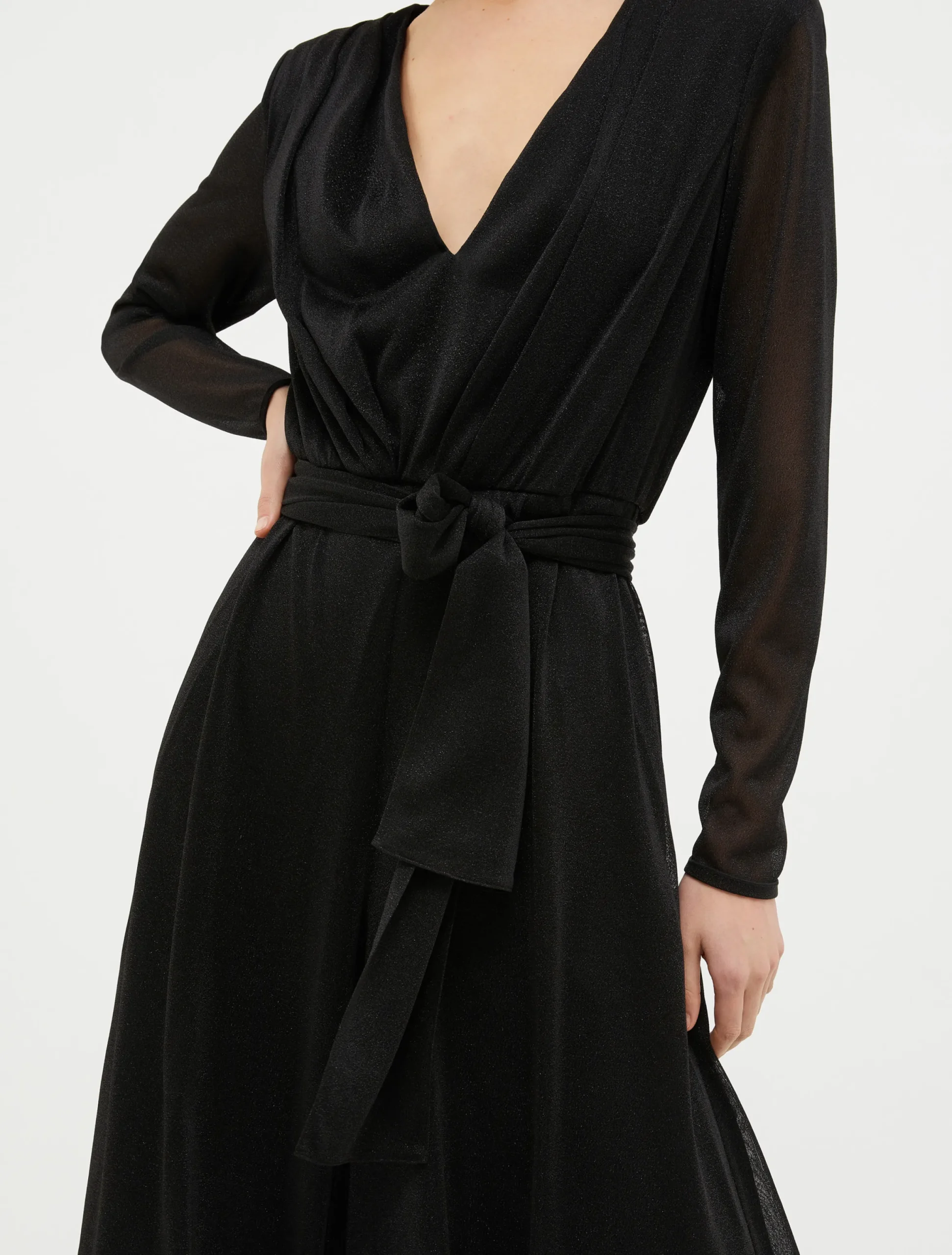 Wide-leg lurex-jersey jumpsuit