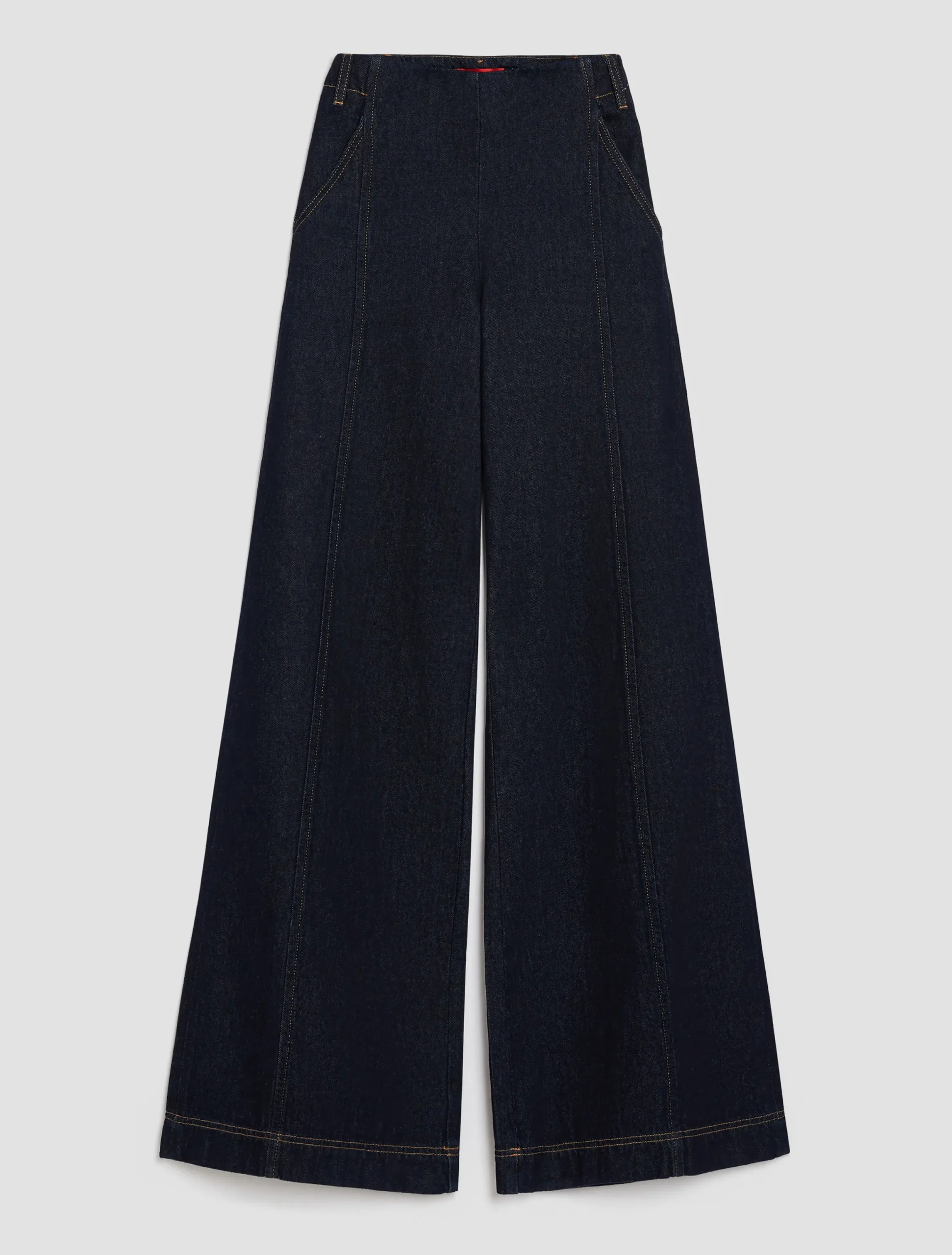 Wide-leg palazzo jeans