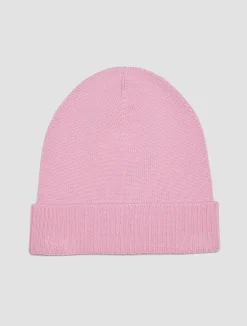 Wool beanie with heart KID