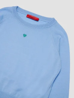 Wool crew-neck pullover KID