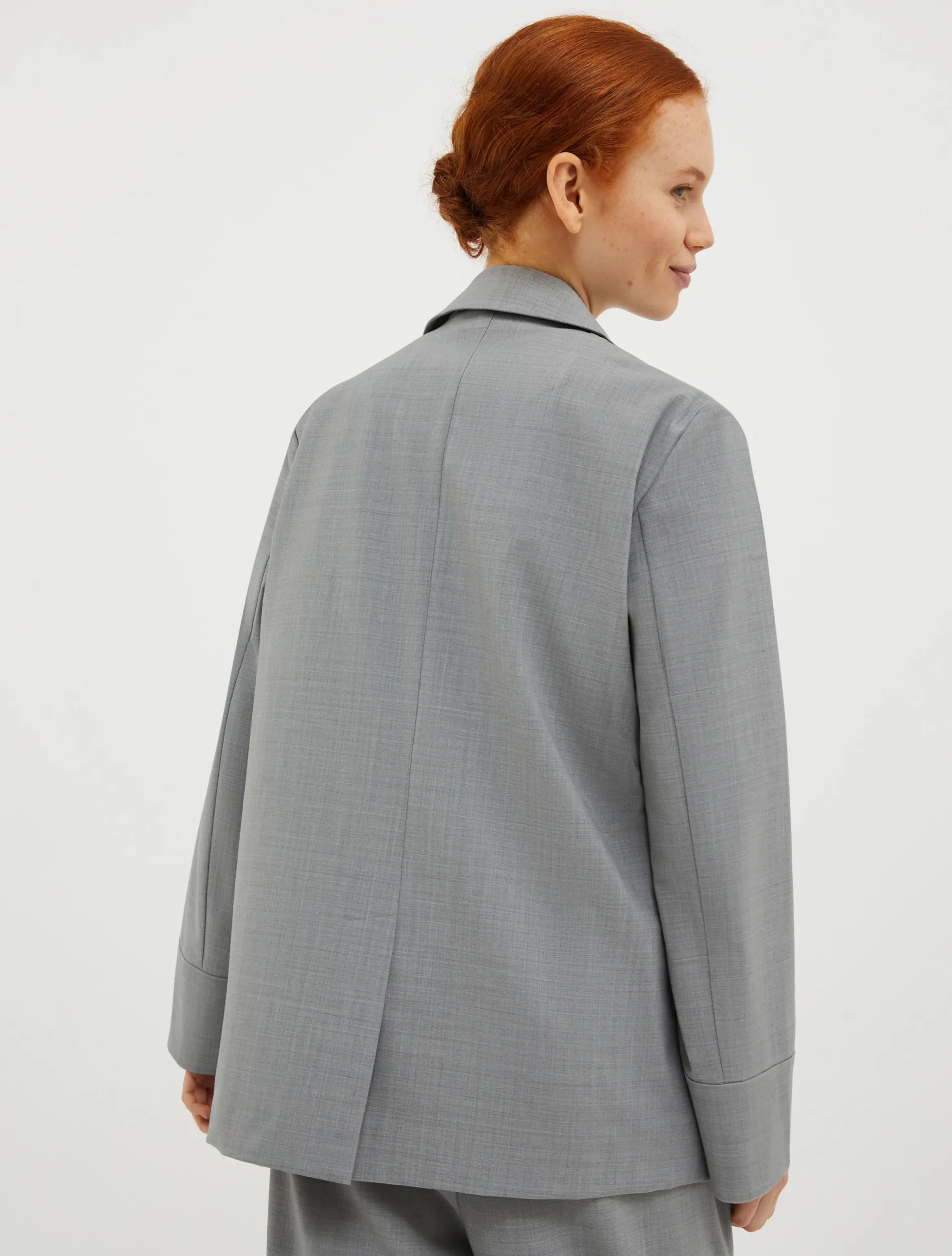 Wool-blend blazer