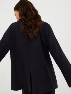 Wool-blend blazer