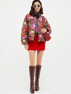 Wool-blend mini skirt