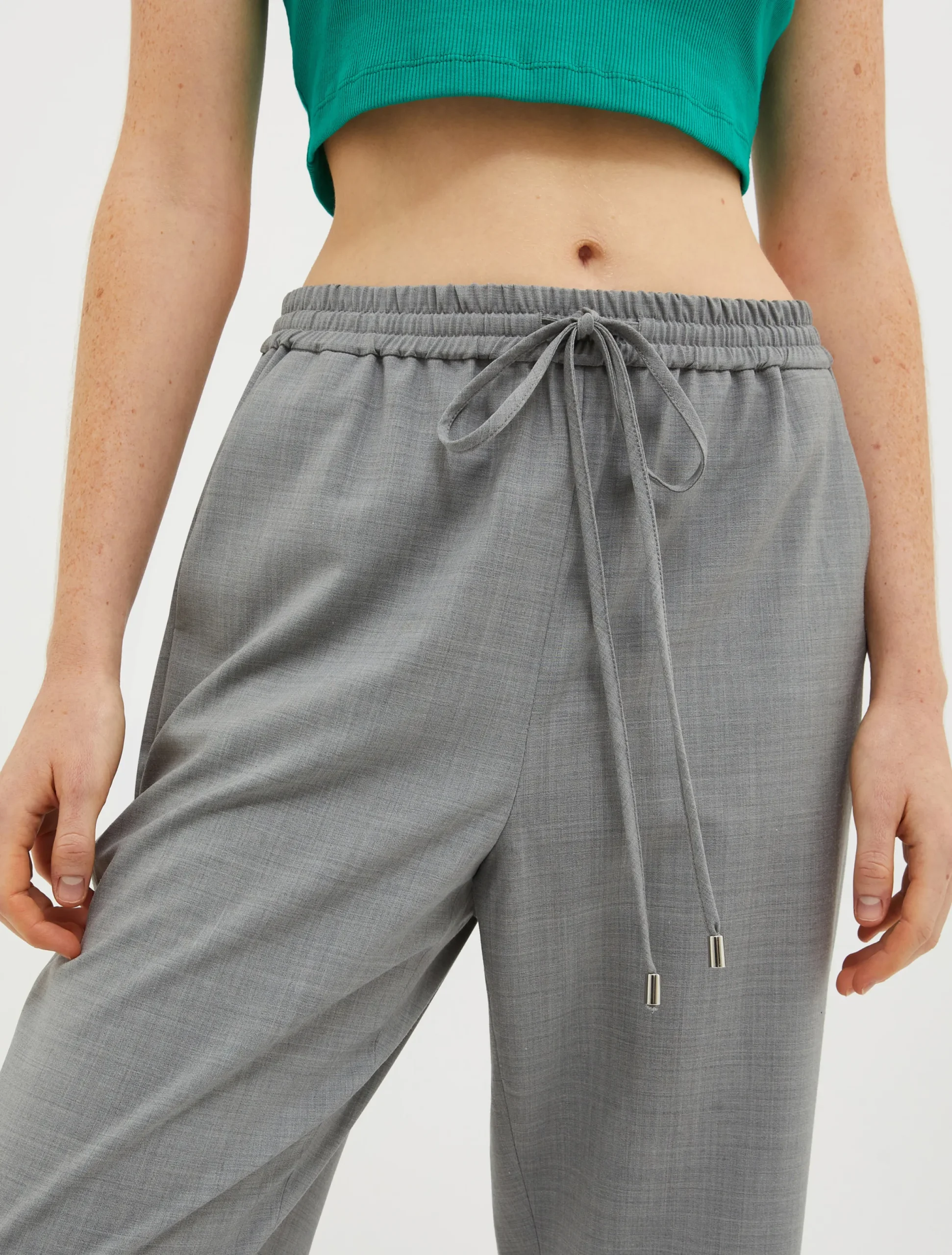 Wool-blend trousers