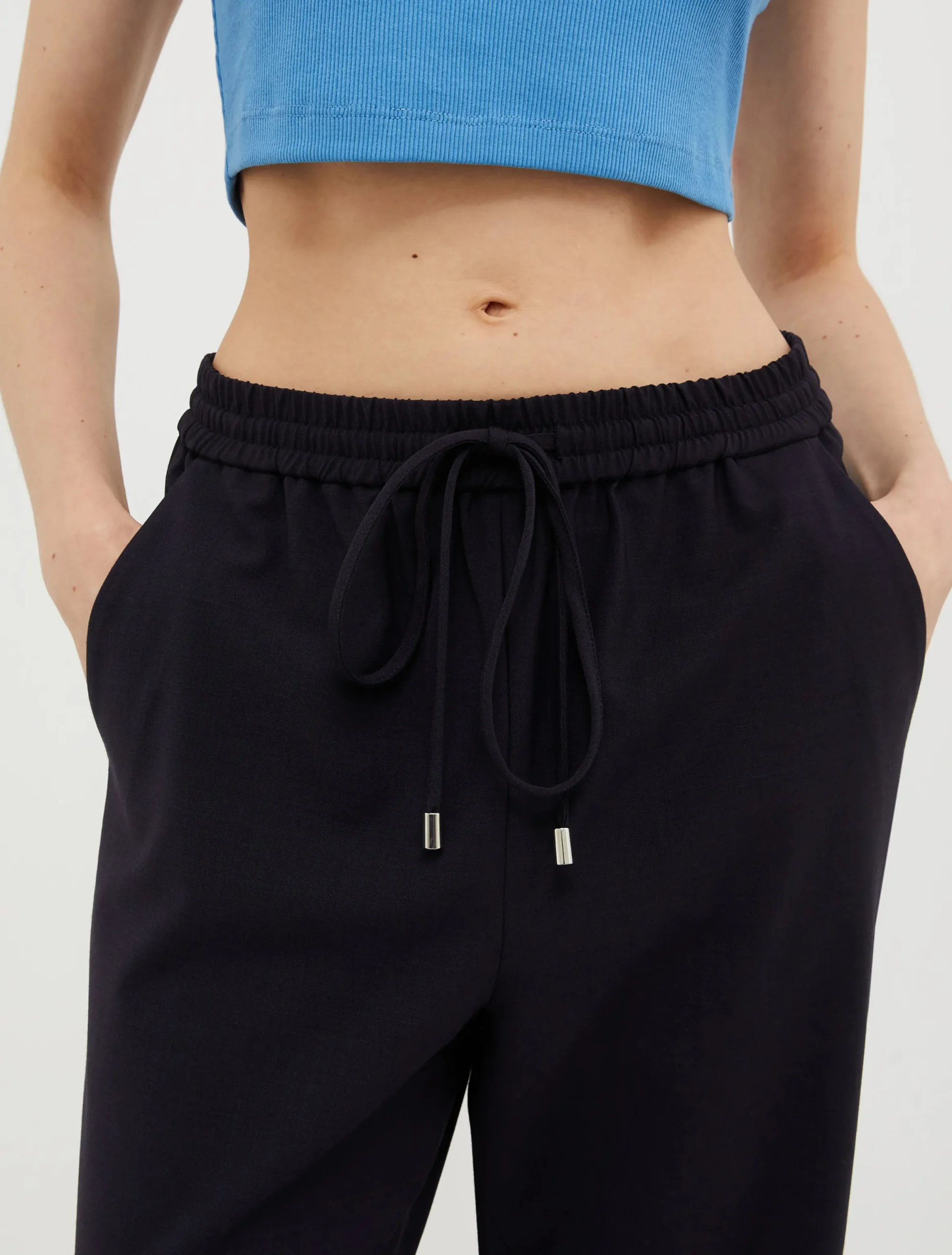 Wool-blend trousers
