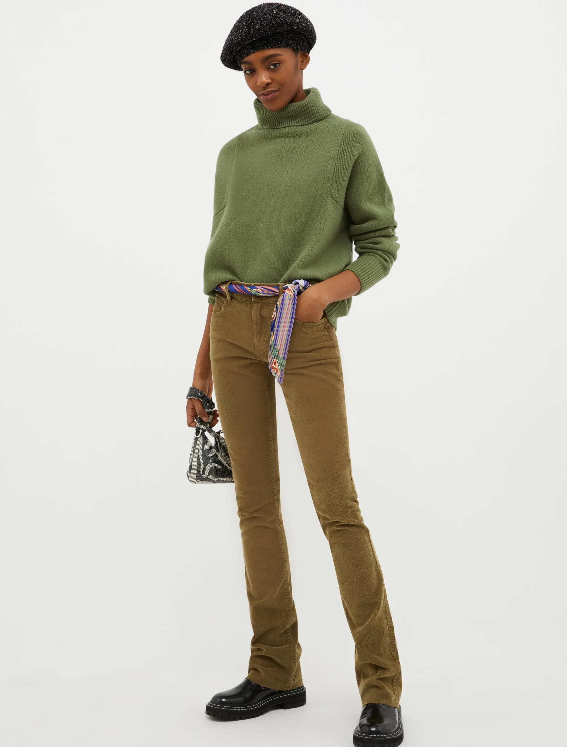 Wool-blend turtleneck
