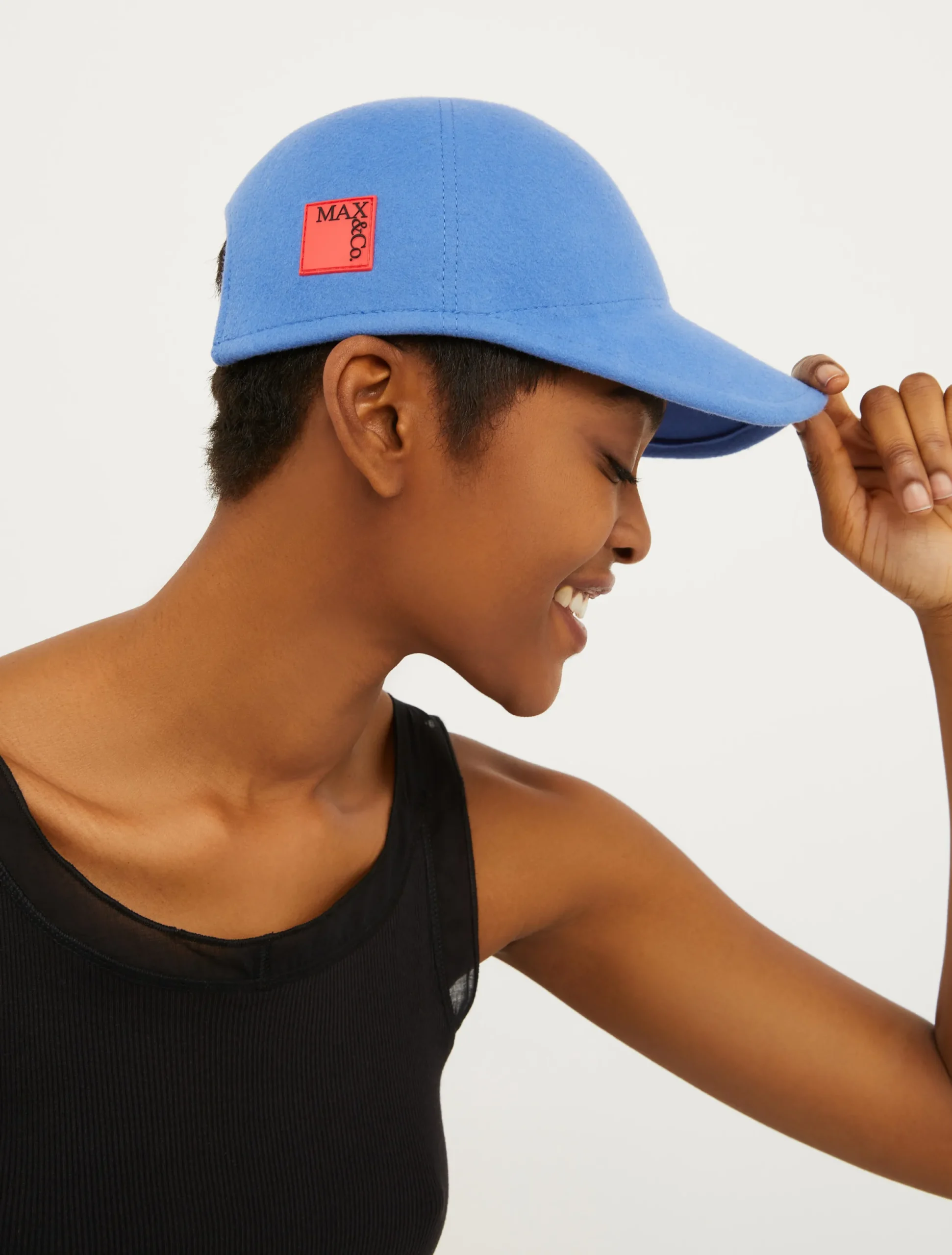 Wool-felt baseball cap