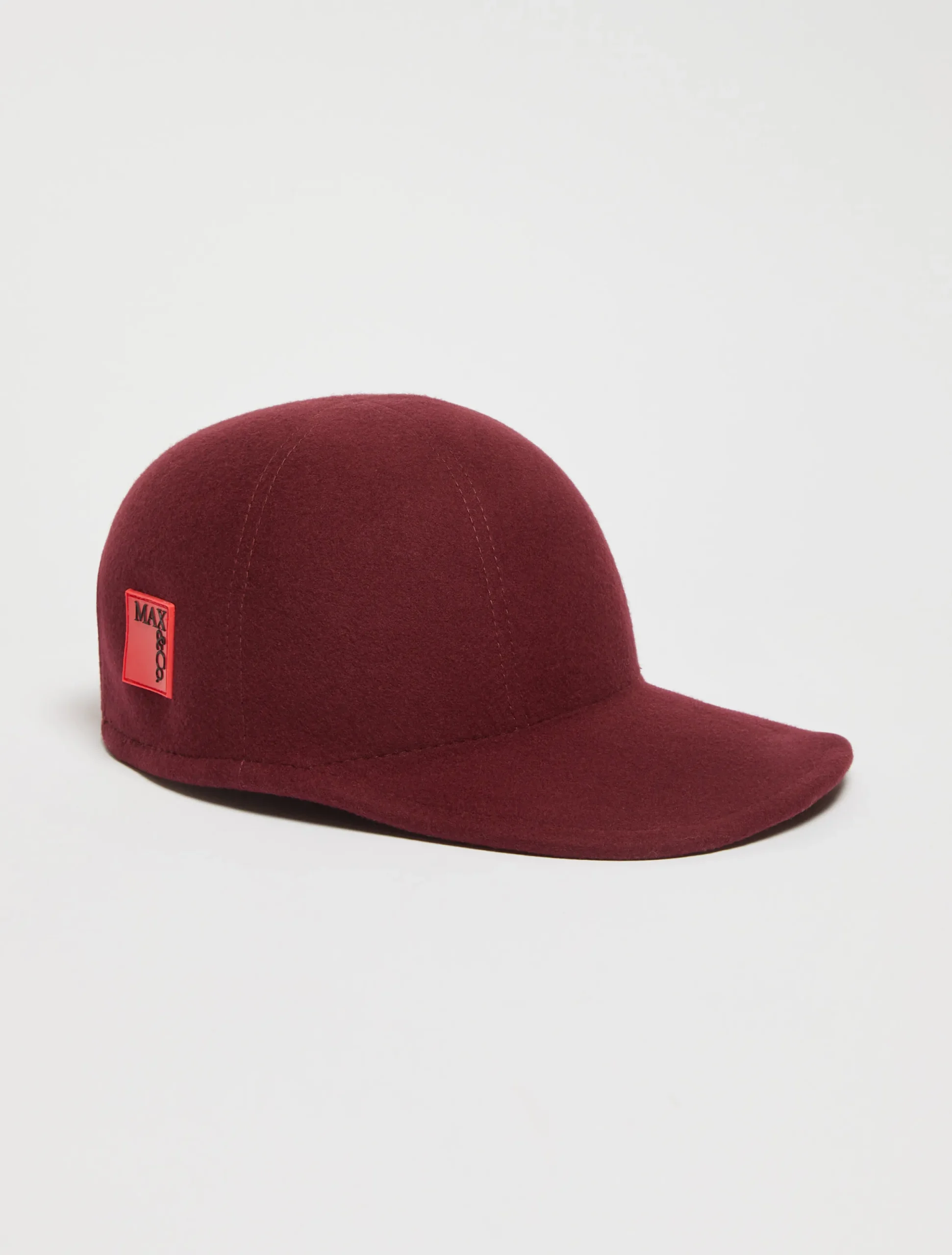 Wool-felt baseball cap