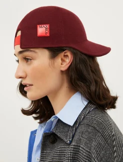 Wool-felt baseball cap
