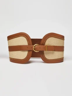 Woven bustier belt