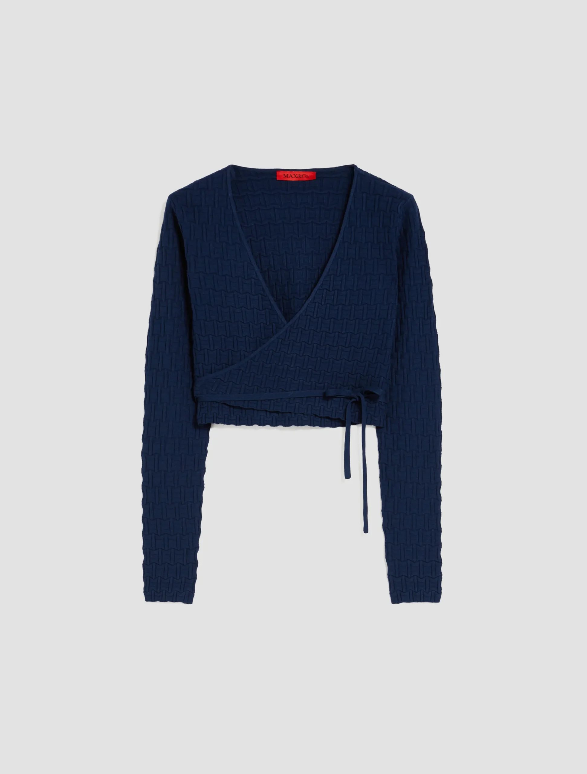 Wrap-over cache-coeur cardigan