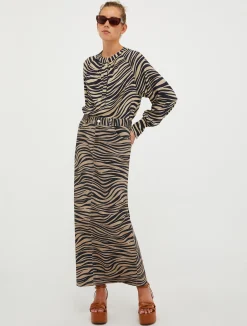 Zebra-print blouse