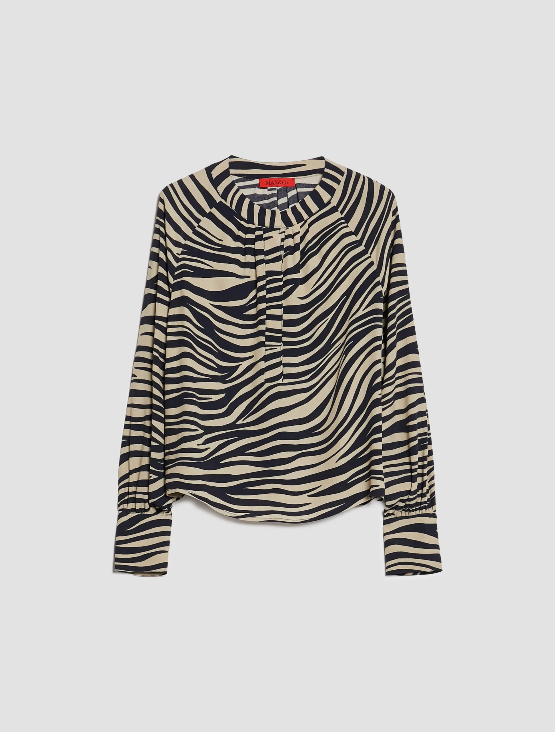 Zebra-print blouse